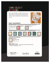 Candlelight Stocking Sewing Templates, Page 4