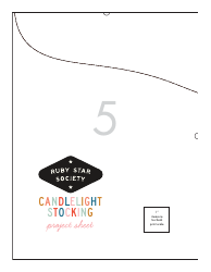 Candlelight Stocking Sewing Templates, Page 9