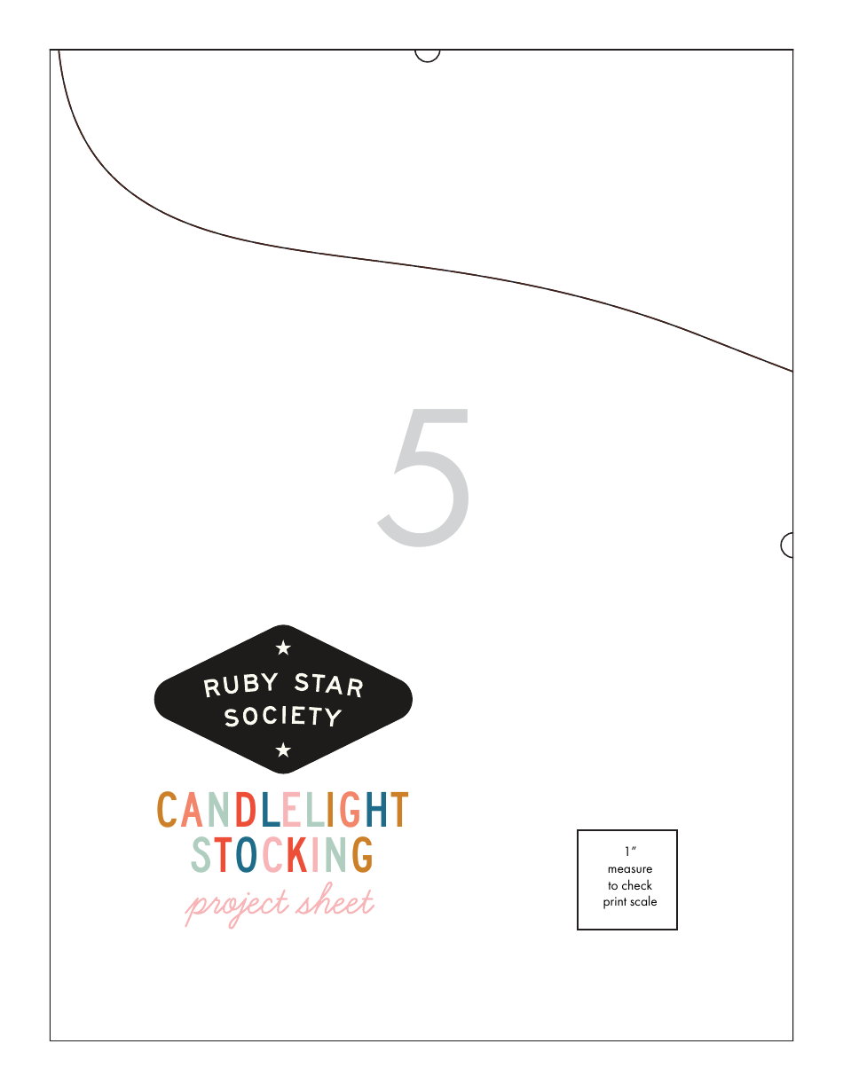 Candlelight Stocking Sewing Templates, Page 9