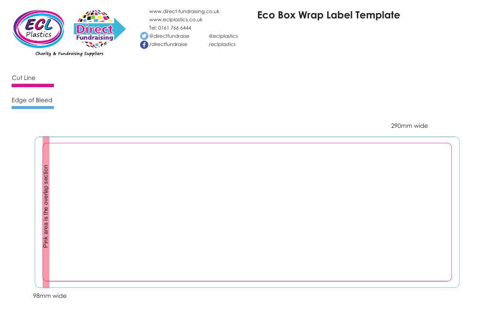 Eco Box Wrap Label Template - Preview