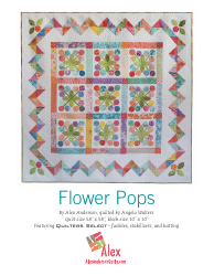 Flower Pops Quilt Pattern Templates