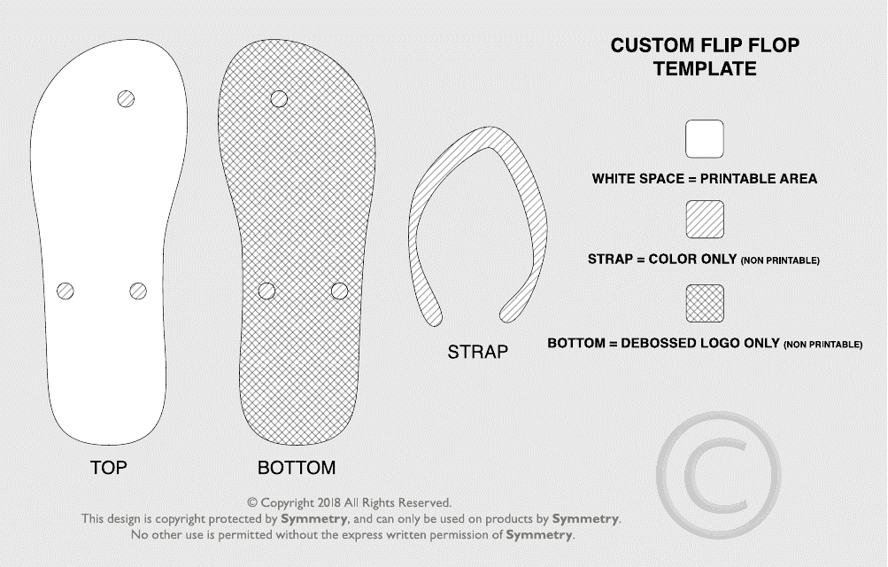 Custom Flip Flop Pattern Template Download Pdf