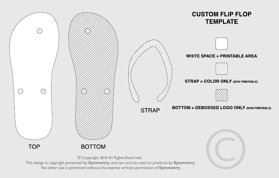 Custom Flip Flop Pattern Template, Page 1