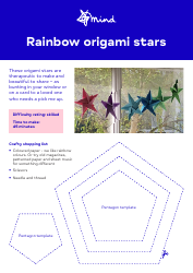 Document preview: Origami Paper Star Templates