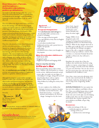 Document preview: Santiago of the Seas Pirate's Hat Template - Viacom International (English/Spanish)