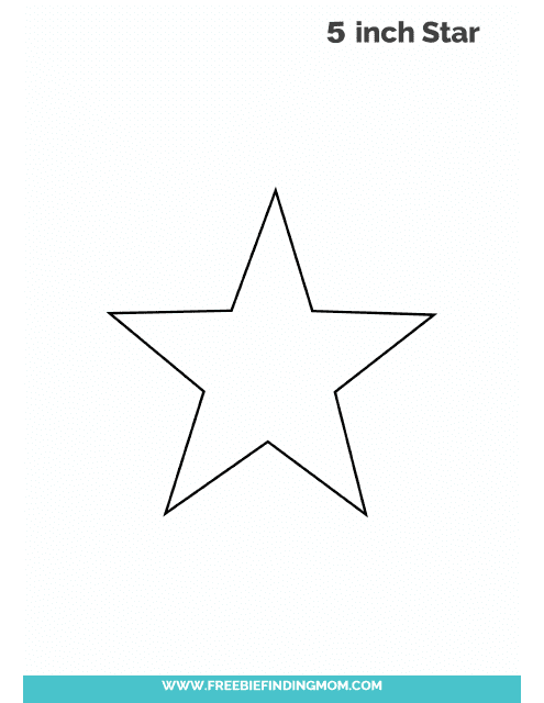 5 Inch Star Template Download Pdf