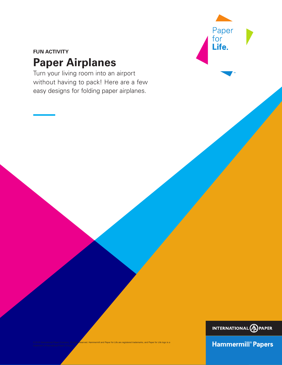 Paper airplanes templates