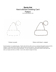 Document preview: Santa Hat Stitch Pattern