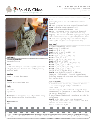 Document preview: Leaf Scarf Knitting Pattern