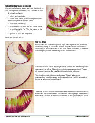 Wide-Brim Sun Visor Sewing Pattern Template, Page 2
