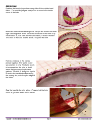 Wide-Brim Sun Visor Sewing Pattern Template, Page 3