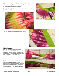 Wide-Brim Sun Visor Sewing Pattern Template, Page 5