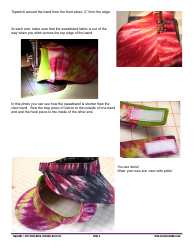 Wide-Brim Sun Visor Sewing Pattern Template, Page 6