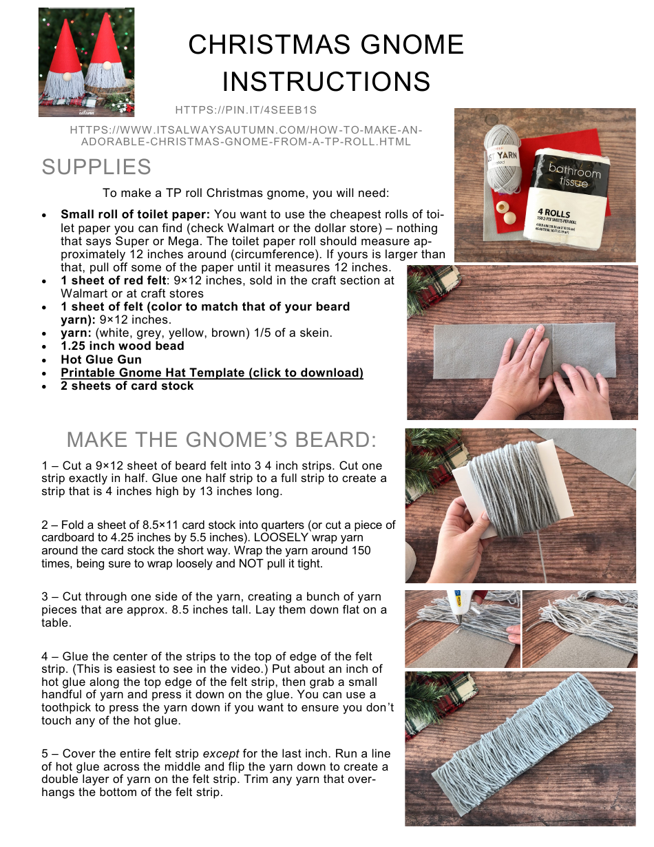 Gnome Hat Template - Varicolored Download Printable PDF | Templateroller