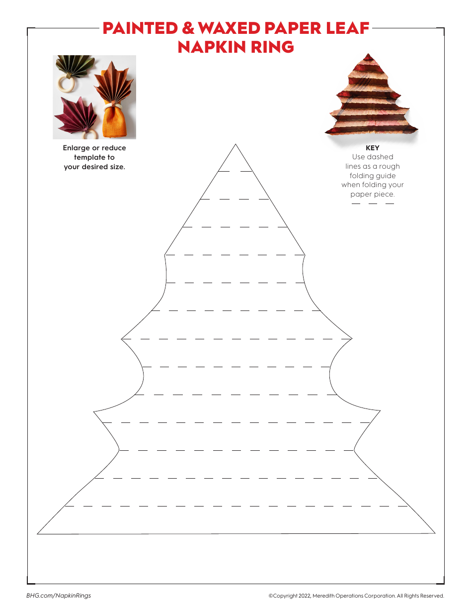 Paper Leaf Napkin Ring Templates - Meredith Operations Corporation, Page 3