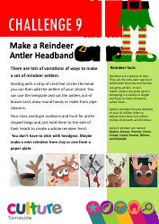 Document preview: Reindeer Antler Headband Template