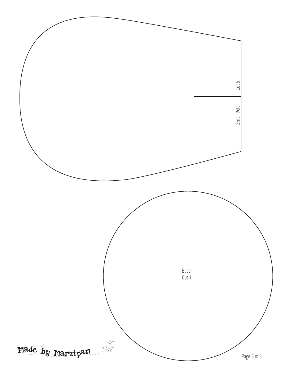 Giant Paper Flower Templates, Page 3