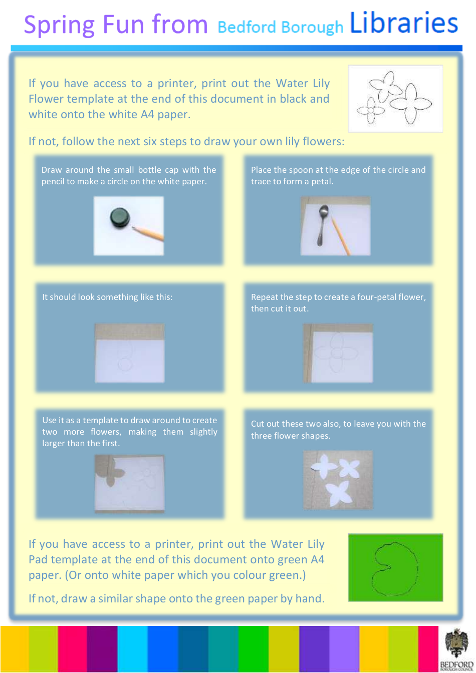 Paper Water Lily Templates, Page 2