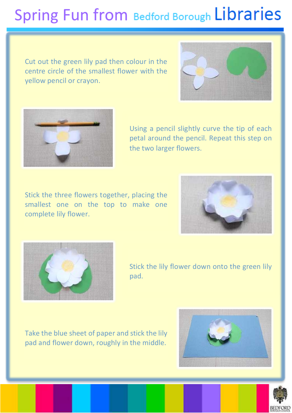 Paper Water Lily Templates, Page 3