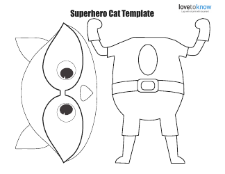 Superhero Cat Template