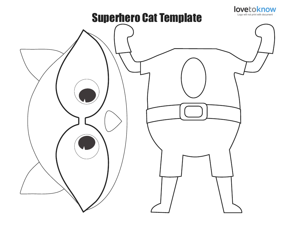 Superhero Cat Template, Page 1