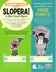 Document preview: Elephant & Piggie Finger Puppet Templates - Mo Willems