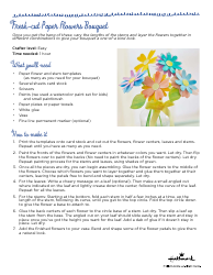 Document preview: Fresh-Cut Paper Flower Bouquet Templates - Hallmark