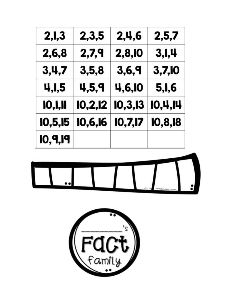Fact Family Flower Templates - Teachers Breathing Space, Page 3