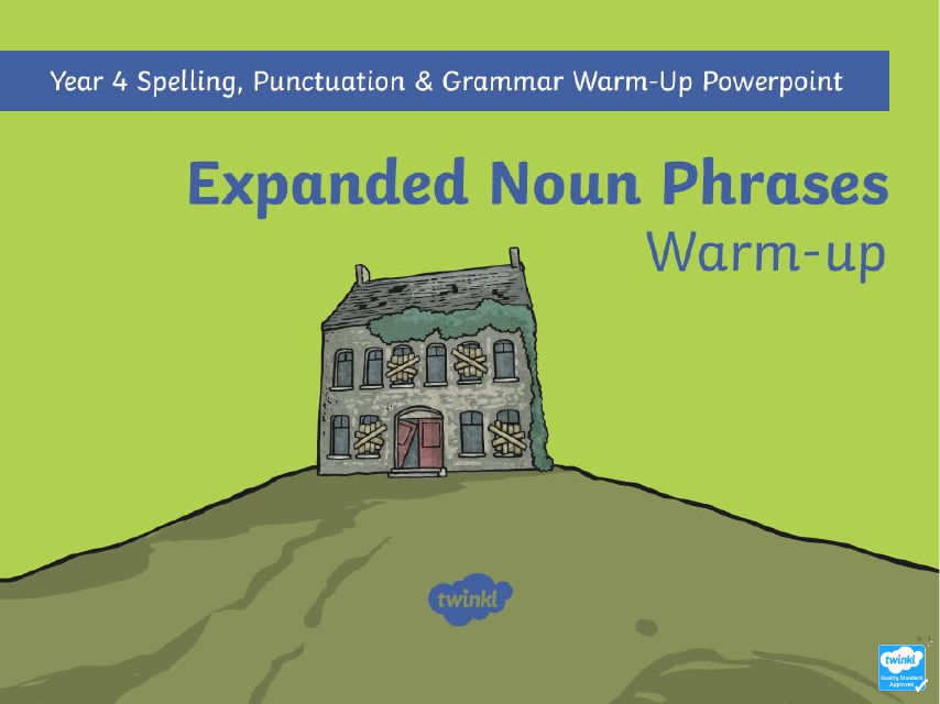 Image preview of Expanded Noun Phrases Warm-Up document