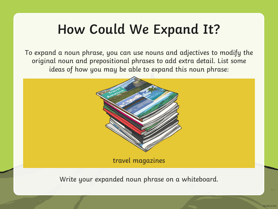 Expanded Noun Phrases Warm-Up, Page 10