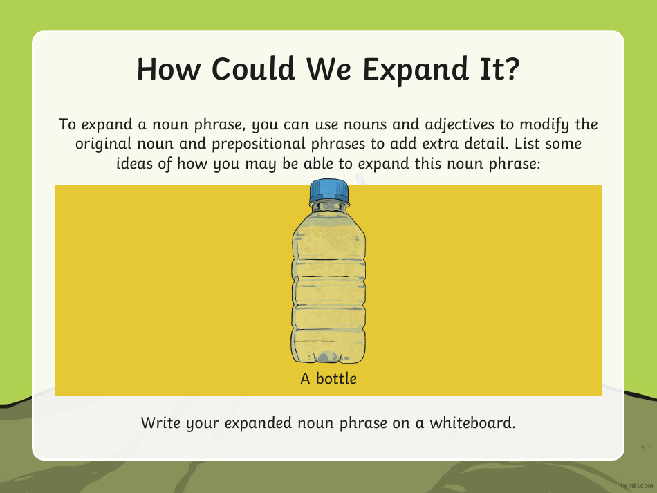 Expanded Noun Phrases Warm-Up, Page 11