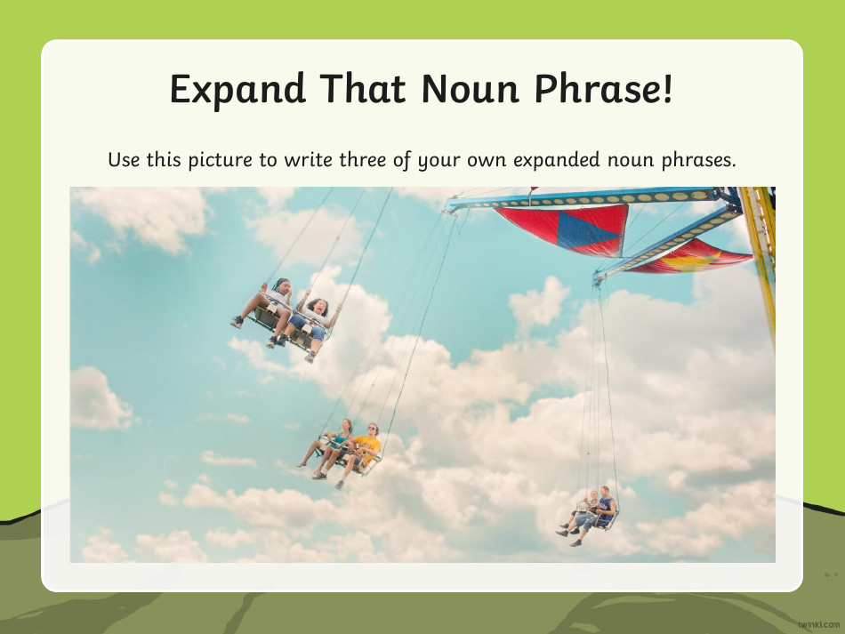 Expanded Noun Phrases Warm-Up, Page 14