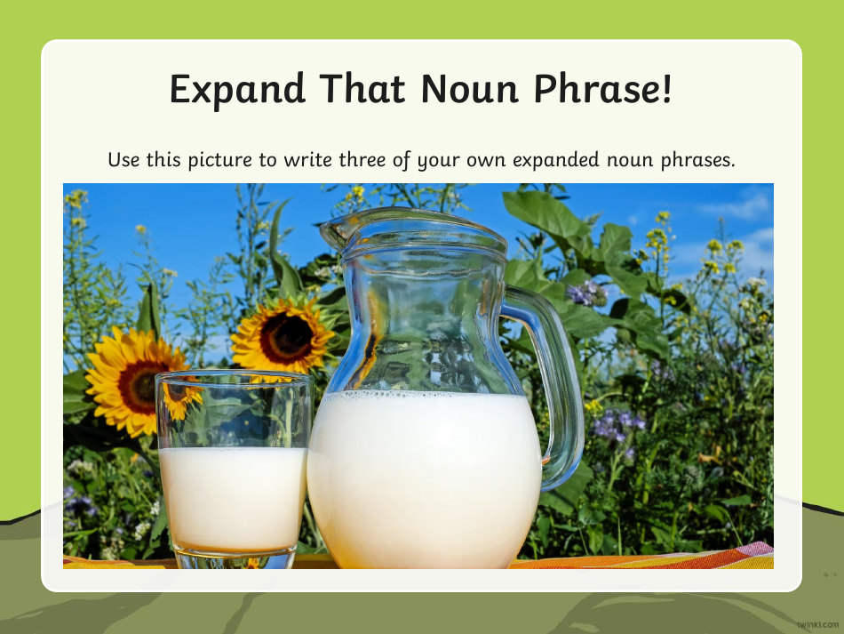 Expanded Noun Phrases Warm-Up, Page 15