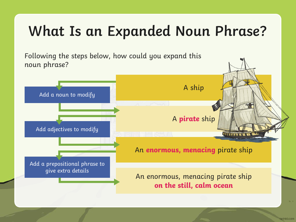 Expanded Noun Phrases Warm-Up, Page 5