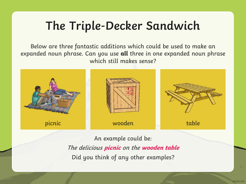 Expanded Noun Phrases Warm-Up, Page 8
