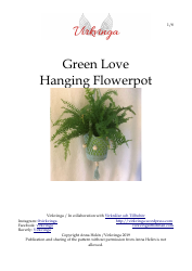 Document preview: Hanging Flowerpot Crochet Pattern - Anna Helen