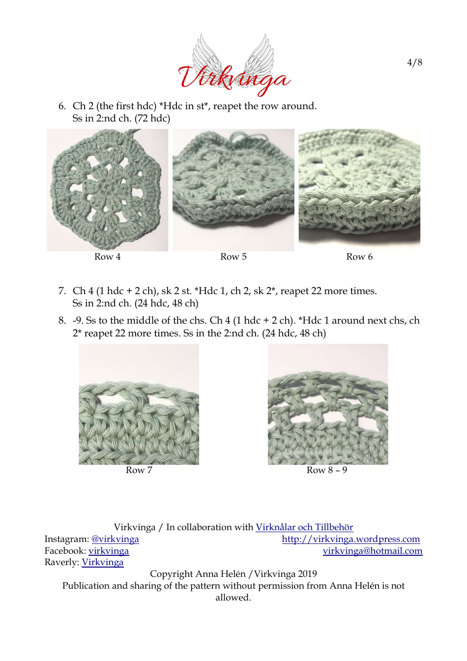Hanging Flowerpot Crochet Pattern - Anna Helen, Page 4