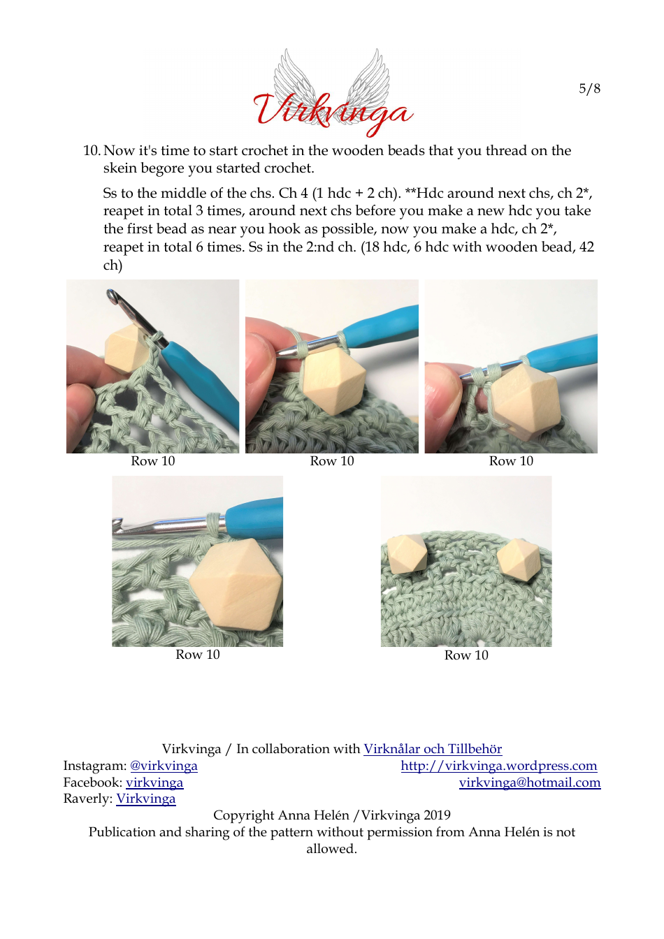 Hanging Flowerpot Crochet Pattern - Anna Helen, Page 5