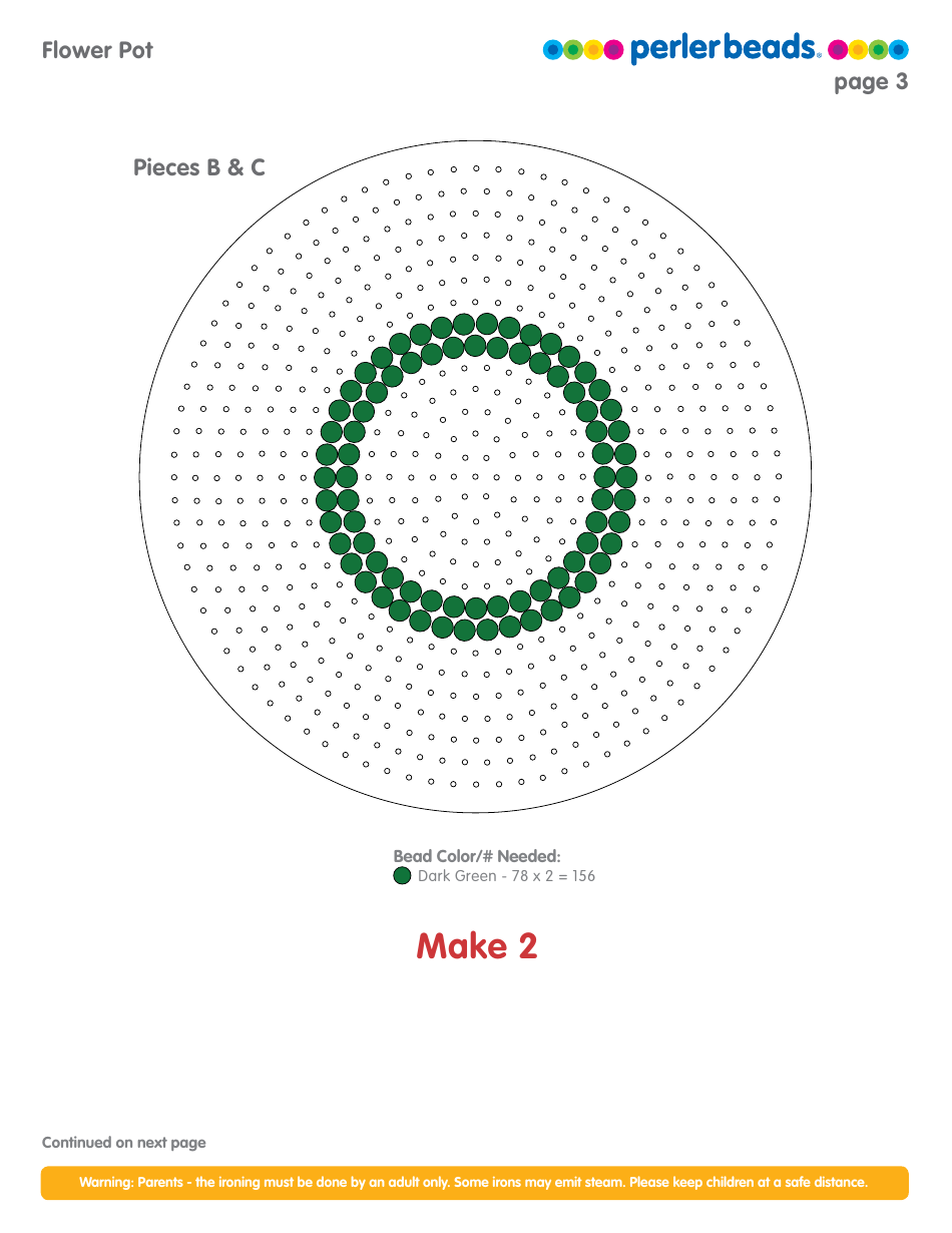 Perler Beads Flower Pot Pattern, Page 3