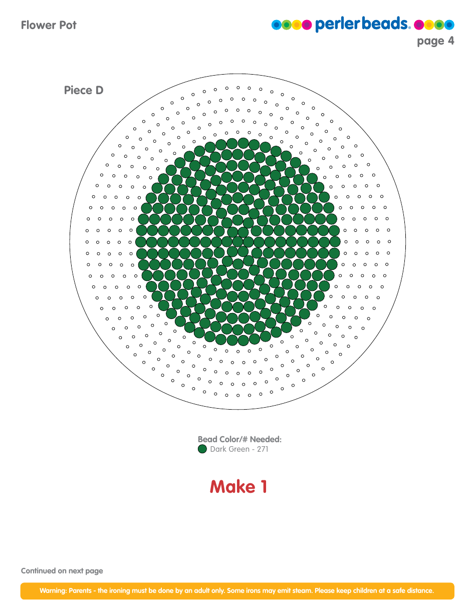 Perler Beads Flower Pot Pattern, Page 4