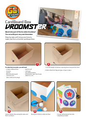 Document preview: Cardboard Box Vroomster Templates