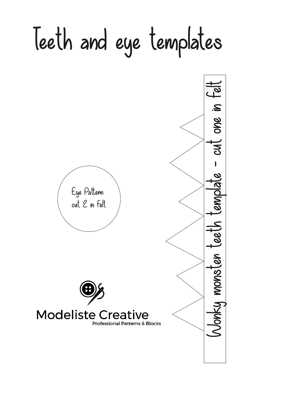 Monster Pillow Sewing Templates - Onitnotinit Ltd, Page 6