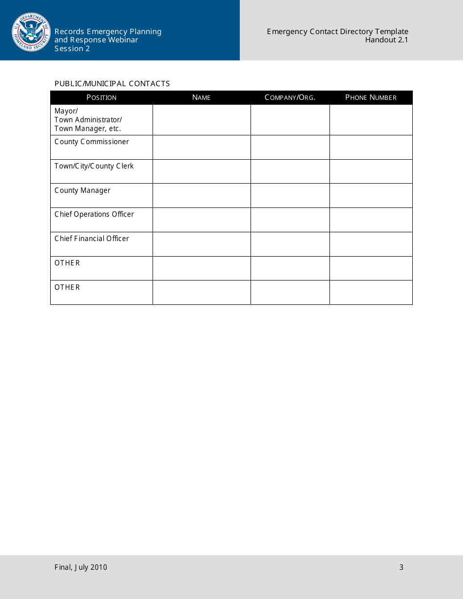 Handout 2 1 Emergency Contact Directory Template Fill Out Sign Handout 2 1 Emergency Contact Directory Template Fill Out Sign
