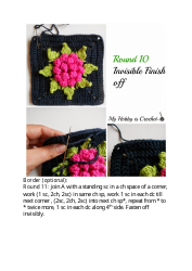 Majestic Bloom Granny Square Free Crochet Pattern, Page 11