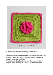 Majestic Bloom Granny Square Free Crochet Pattern, Page 13