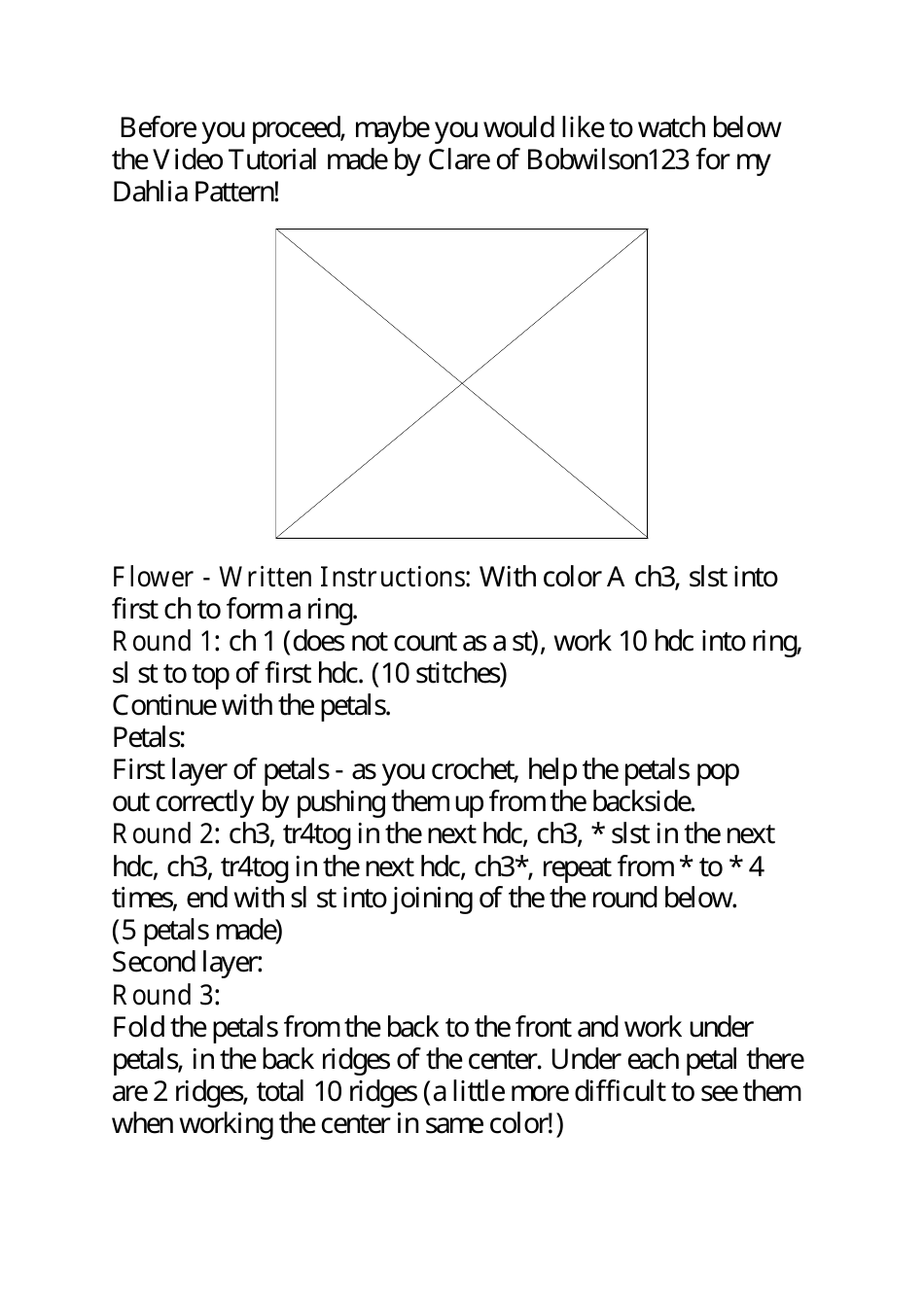 Majestic Bloom Granny Square Free Crochet Pattern, Page 4
