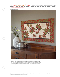 Document preview: Tumbling Leaves Quilting Pattern - Meredith Corporation