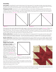 Maple Leaf Forever Quilt Block Pattern, Page 3