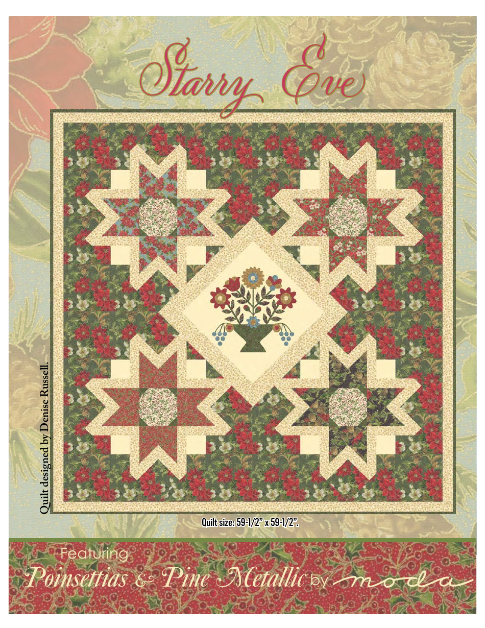 Starry Eve Quilt Pattern Templates