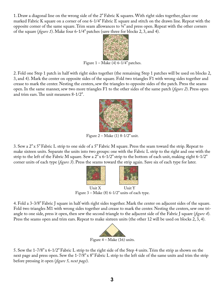 Starry Eve Quilt Pattern Templates - Moda Fabrics, Page 4
